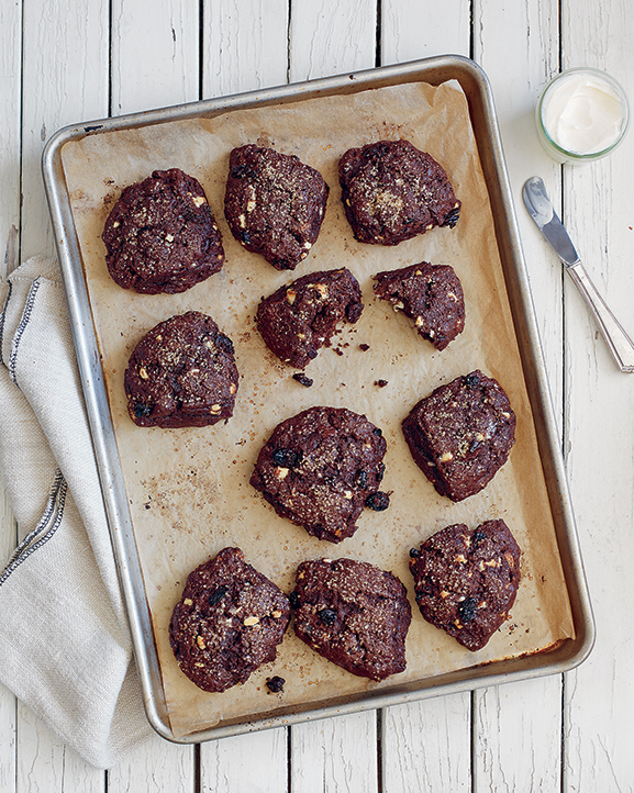 Chocolate Cherry Scones