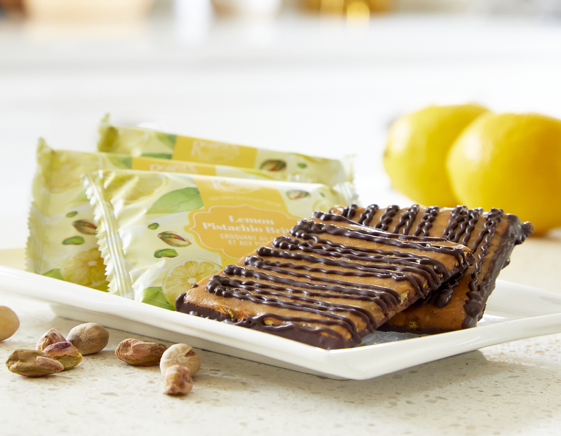 Lemon Pistachio Brittle Bar