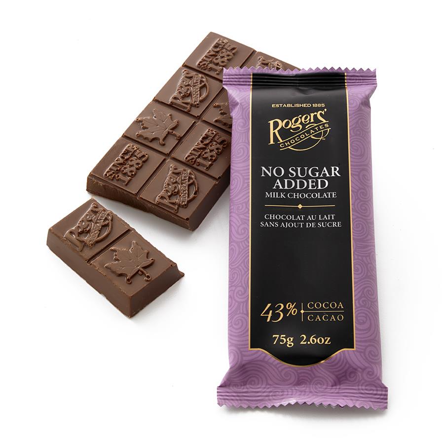 No Sugar Added Milk Chocolate Bar