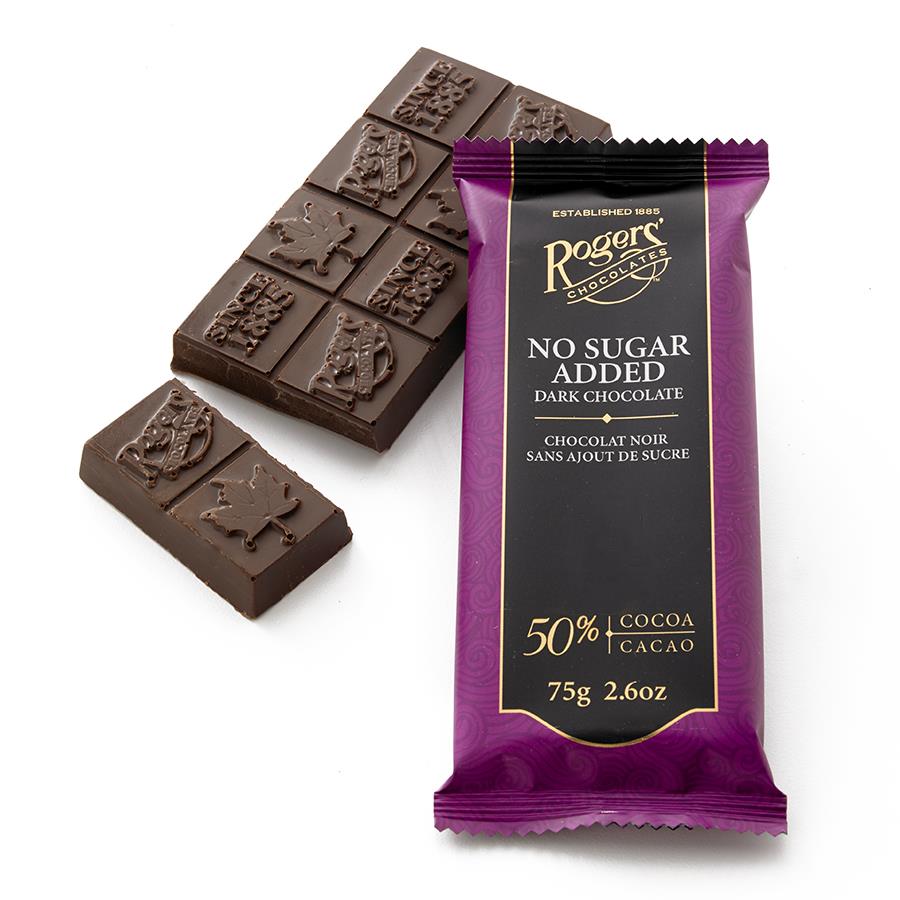 No Sugar Added Dark Chocolate Bar