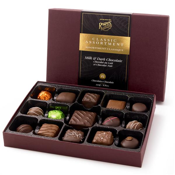 Classic 15pc Milk & Dark Chocolate Assortment
