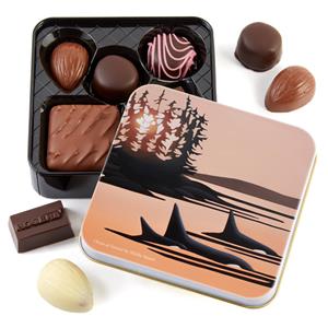 ORCAS AT SUNSET - 90GR TIN