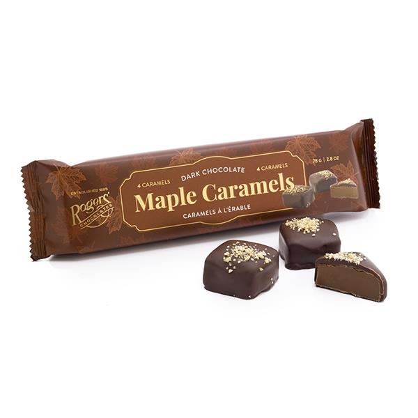 Dark Chocolate Maple Caramels