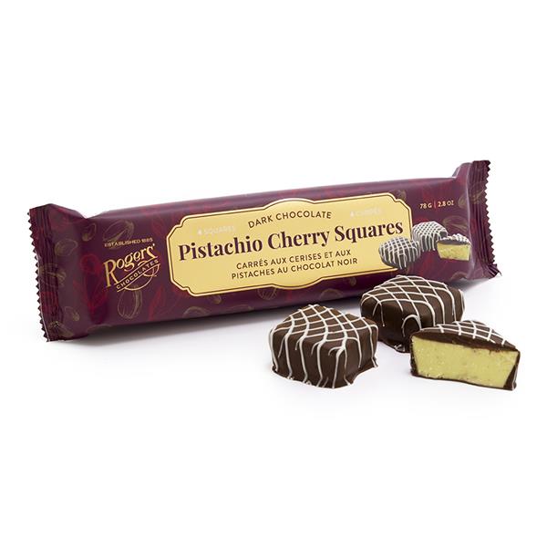 Dark Chocolate Pistachio Cherry Squares